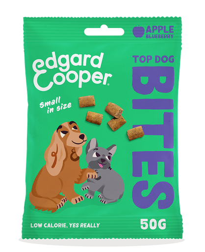 [EC64658] Edgard & Cooper Dog Bites Apple, Blueberry Small 15 x 50 gr.