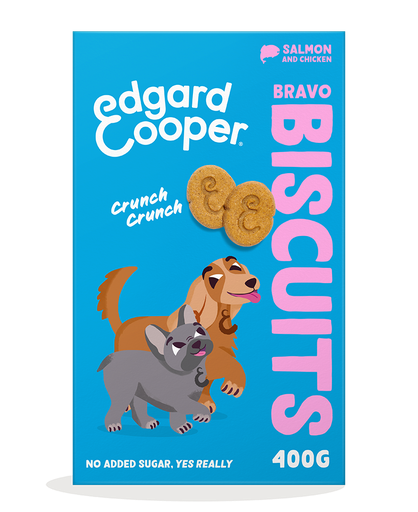 [EC64667] Edgard & Cooper Dog Biscuits Salmon And Chicken 7 x 400 gr.