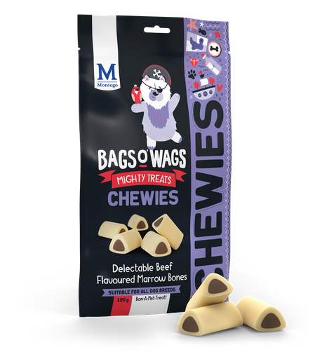 [MT62118] Montego Bags O' Wags Chewies Beef Marrow Bones 10 x 120 gr.