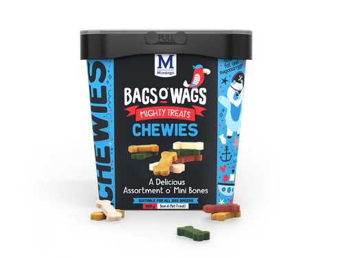 [MT62137] Montego Bags O' Wags Chewies Mini Bones 4 x 500 gr.