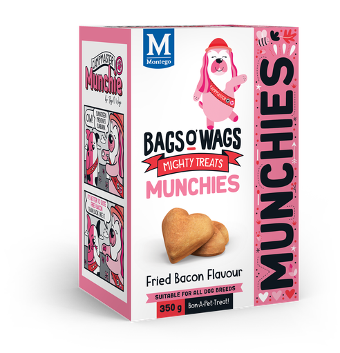 [MT62155] Montego Bags O' Wags Munchies Bacon 8 x 350 gr.