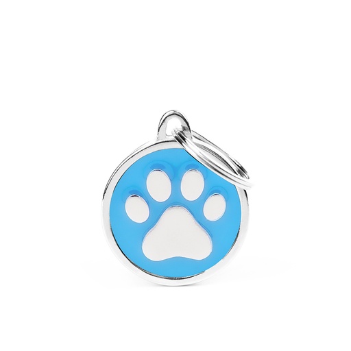 [MF85943] MyFamily Light Blue Medium Circle Paw