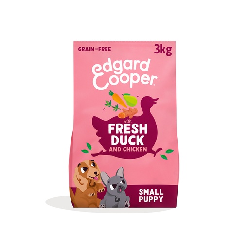 [EC80405] Edgard & Cooper Dog Small Puppy Duck And Chicken