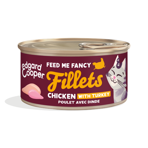 [EC80588] Edgard & Cooper Cat Chicken And Turkey Fillets