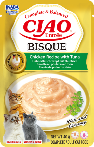 [FP73298] Inaba Entrée Bisque Chicken With Tuna 12 x 40 gr.
