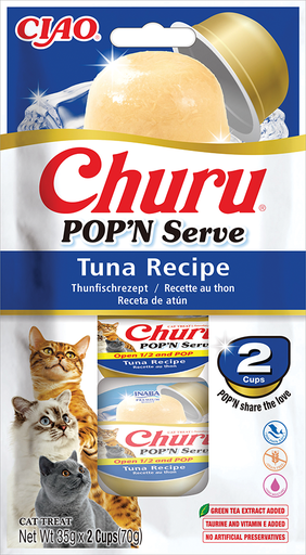 [FP73185] Inaba Churu Pop'N Serve Tuna (6 x 2 x 35 gr.)