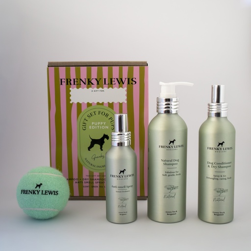 [FL32924] Frenky Lewis Puppy Gift Set Green Tea & Bergamot