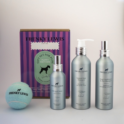 [FL32925] Frenky Lewis Puppy Gift Set White Rose, Lavender, Ylang Ylang